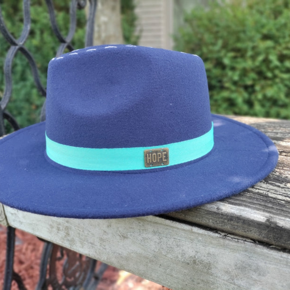 Blue Customized Fedora - Picture 3 of 3